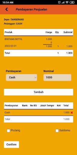 Android application Aplikasi DSI screenshort