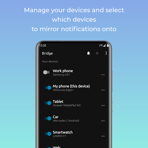 Bridge - mirror notifications (notification sync) 3.1.2 screenshots 1