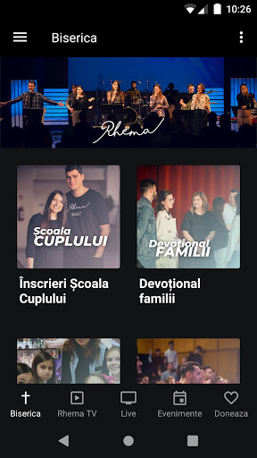 Android application Rhema Church screenshort