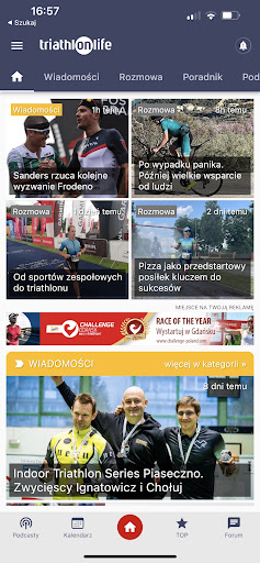Android application Triathlonlife screenshort