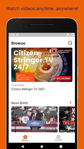Android application Citizen Stringer TV screenshort