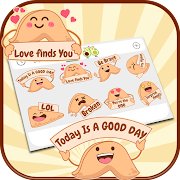 Fortune Cookie Emoji Stickers