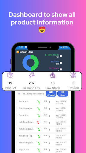 Android application Inventory Management: Stock it screenshort