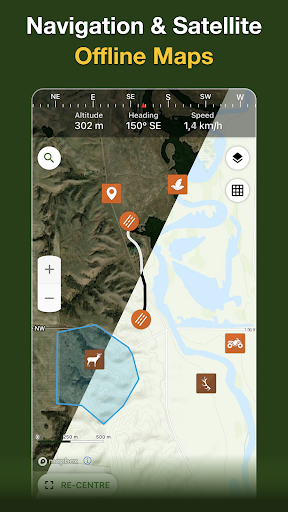 Screenshot of Hunting Points: GPS Hunt Map