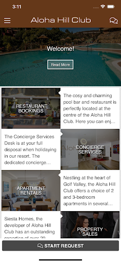 Aloha Hill Club Concierge Screen 2