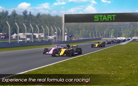 Formula car racing Real car