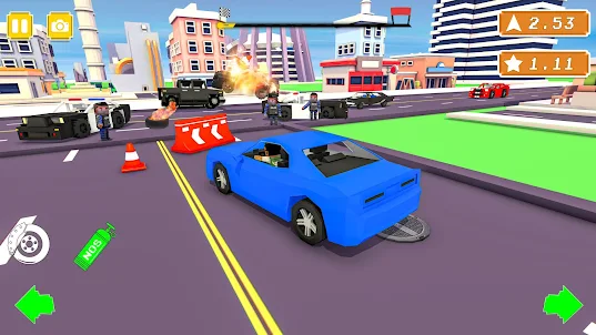 Blocky Racing Game- Car Game