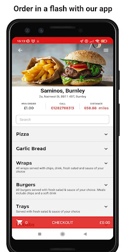 Android application Saminos, Burnley screenshort
