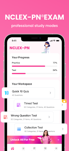 Android application NCLEX PN Nursing Prep screenshort