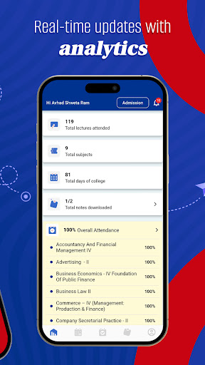 Teach Us App: Student & Parent Screen 2