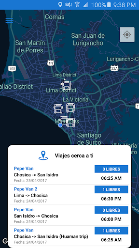 Android application Rutas Driver screenshort