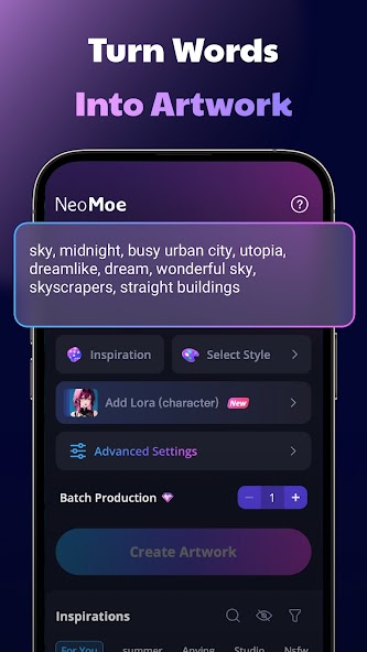 NeoMoe - AI Art Generator 1.4.02 APK + Mod (Unlimited money) untuk android