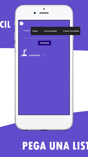 SorteosApp : Sortear nombres Screen 2