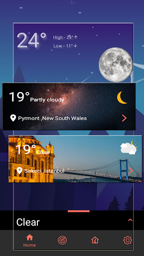 Android application Weather - live & forecasts screenshort