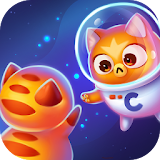 Space Cat Evolution: Kitty collecting in galaxy icon