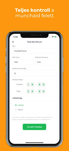 Munch - Store Manager Screen 3