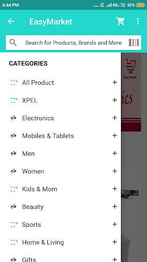 EasyMarket Screen 2