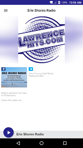 Android application Erie Shores Radio screenshort