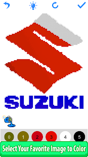 Logo Color by Number - Pixel Art, Sandbox Coloring