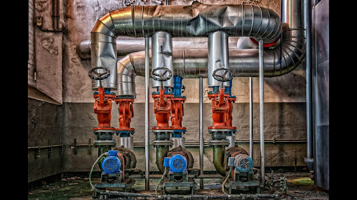 STEEL PIPES. WALLPAPER