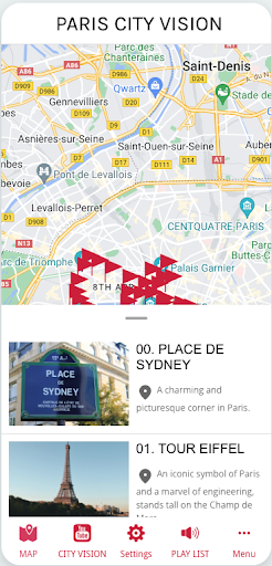 Android application PARIS EN screenshort