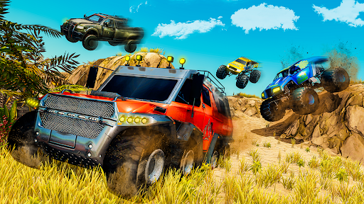 Android application offroad 4x4 rally jeep race 3d screenshort