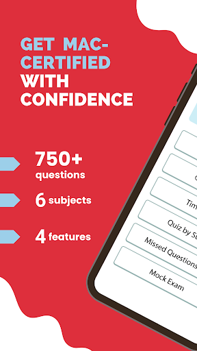 Android application AMCA MAC Exam Prep Review 2024 screenshort