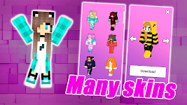 screenshot of Girl Skins for Minecraft PE