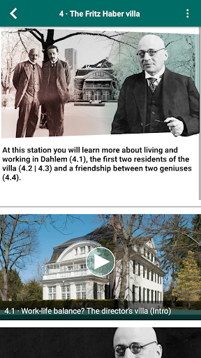 Screenshot of DahlemTour Berlin audio guide