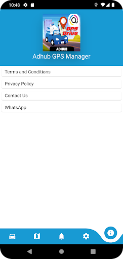Adhub GPS Manager Screen 2