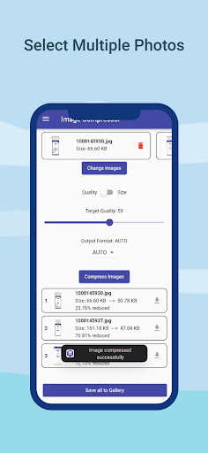 Image compressor size mb - kb Screen 3