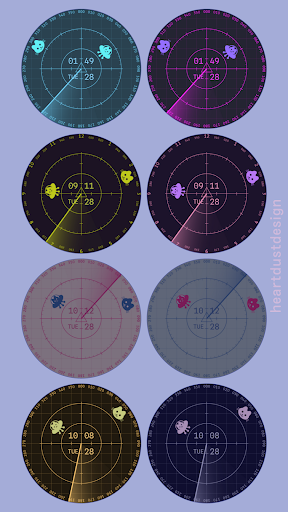 Meowlien Radar Watch Face Screen 2