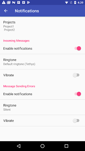 Telerivet Mobile Screen 3