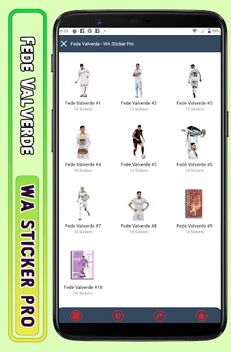 Android application Fede Valverde - WA Sticker Pro screenshort