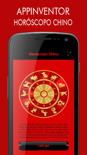 Android application AppInventor Horóscopo Chino screenshort