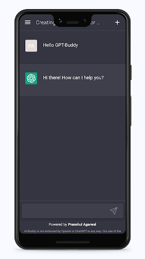 GPT-Buddy Screen 2
