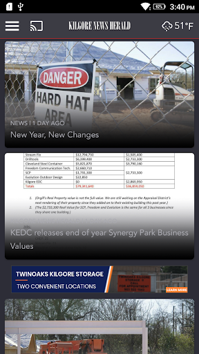 Kilgore News Herald Screen 2