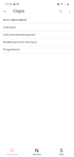 Leki Pharmindex mobile Screen 3