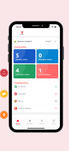 Android application Ai Express Merchant screenshort