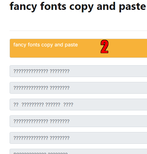 fancy fonts copy and paste Screen 2