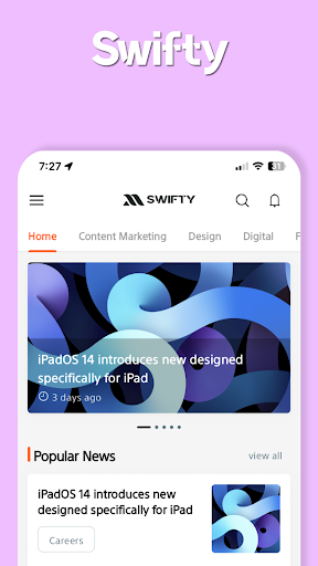Swifty - Tech Blogs Screenshot 1 - AppWisp.com