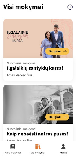 Android application Triple O mokymai screenshort