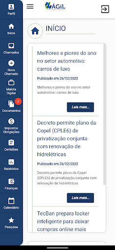 Android application Agil Contabilidade screenshort