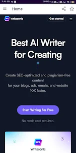 WriteSonic : AI Content Writer