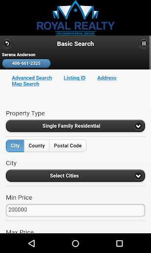 Billings Real Estate Search Screen 3