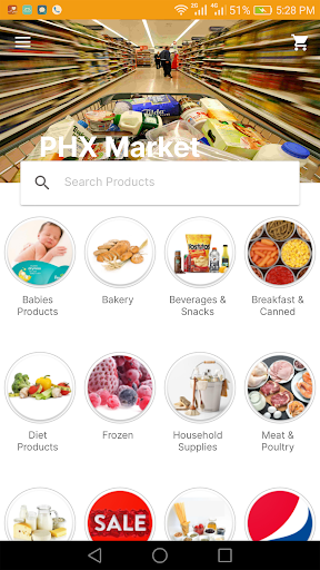 Android application Phx Market screenshort
