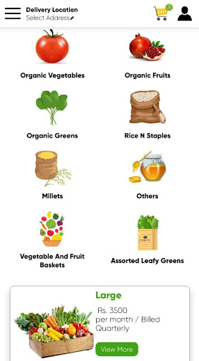 Android application Farmstop -Your organic e-store screenshort