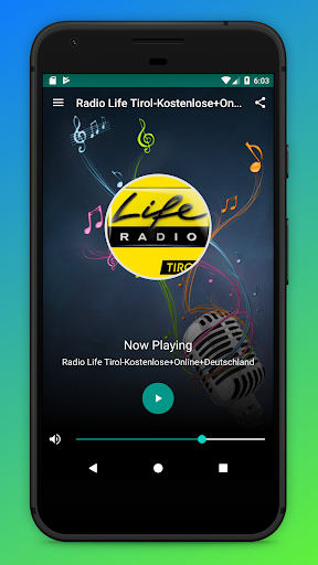 Android application Life Radio Tirol App FM Online screenshort