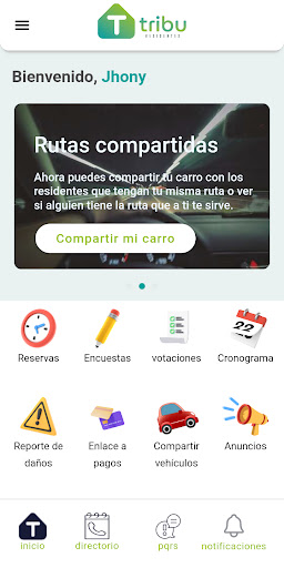 Android application Tribu Residentes screenshort