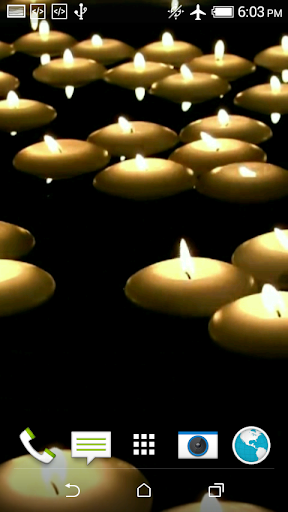 Candles On The Water Video LWP Screen 3